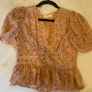 LoveShackFancy silk top